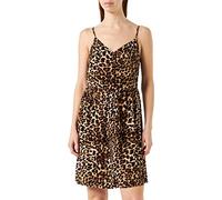 PIECES Women's Pctala Slip Dress Noos Bc, Indian Tan/AOP: Leo, XS