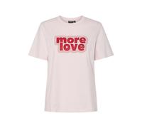 PIECES Women's Pctamera SS Printed T-Shirt JRS Bc, Pink-a-Boo, L