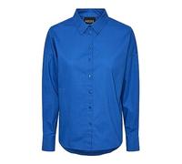 PIECES Women's Pctanne Ls Loose Shirt Noos Bc Blouse, Princess Blue, M