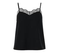 PIECES Women's Pctiffany Strap Lace Top Noos BC Tank Top, Black, L