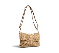 PIECES Women's Pcviolet Straw Cross Body Sww Bag, Nature, One Size