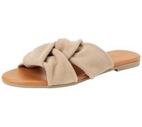 PIECES Women's Pcvisana Suede Sandal, Light Taupe, 5 UK