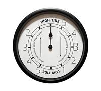 PiecesBeach 10 Inch Atlantic High and Low Tide Time Clocks - Nautical Wall Decor for East Coast