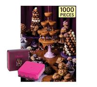 Piecework Chocolat 1000 Piece Puzzle for Adults, Challenging Jigsaw with Decadent Chocolate Imagery, Soft-Touch Puzzle Gift - 19.25 x 26.6 inches