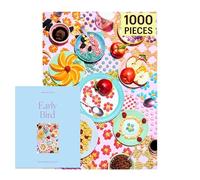 Piecework Early Bird 1000 Piece Puzzle for Adults, Challenging Cereal Jigsaw Puzzle with Original Photography, Soft-Touch Pieces, Jigsaw Collectable and Gift - 19.25 x 26.6 inches