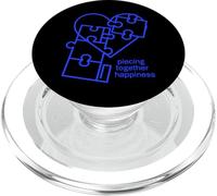 Piecing Together Happiness Puzzle Heart Design PopSockets PopGrip for MagSafe