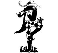 'Pied Piper' Rubber Stamp - Unmounted Design for Crafting & Scrapbooking, A8 (RS00032281)