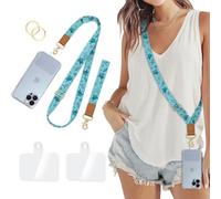 Piefly Phone Lanyard Crossbody Strap, Sea Turtle Cell Phone Lanyard for Women, Wrist Strap Wristlet Adjustable Accessories around the Neck for Keychain Cruise Travel Beach Essentials Gift