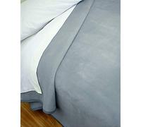 Pielsa - Plain Velvet Blanket for Bed and Sofa, Grey, Size 180, Ideal for Winter - 5047-91