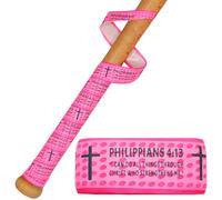 Piemow Baseball Bat Grip Tapes, Faith Cross Bat Grip Tape, 1.5mm Precut and Full Adhesive Baseball Wrist Tape, Scripture Designs Non-Slip Religious Baseball Grip Tapes for Sports
