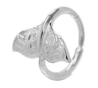 Piena Hawaiian Jewelry Hoop Earring for Women for One Ear Hypoallergenic Surgical Stainless Steel Whale Tail Cartilage Helix Body Piercing, Metal, No Gemstone