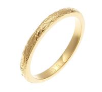 piena Hawaiian Jewelry Ring for Women Hypoallergenic Surgical Stainless Steel K24 Gold-Plated Scroll Wave Sea Pinkey Ring Layered Ring, Metal, No Gemstone