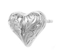 Piena Hawaiian Jewelry Stud Earring for One Ear for Women Hypoallergenic Surgical Stainless Steel 316L One Piece Heart Plumeria Flower Scroll Wave Nalu, metal, no gemstone