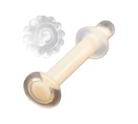 Piena Jewelry Stud Earring for Women Tempered Glass Hypoallergenic Transparent Retainer Invisible Body Piercing for First Scecond Earrings School Workplace Office 16G Gold, M, Glass, No Gemstone