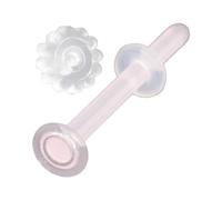 Piena Jewelry Stud Earring for Women Tempered Glass Hypoallergenic Transparent Retainer Invisible Body Piercing for First Scecond Earrings School Workplace Office 16G Gold, M, Glass, No Gemstone