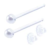 piena Jewelry Stud Earrings for Women Tempered Glass Hypoallergenic Rhinestone Clear 20G 18G 16G Retainer Body Piercing for First Second Earrings Every Day Use Silicone, Glass, rhinestone