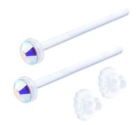 piena Jewelry Stud Earrings for Women Tempered Glass Hypoallergenic Rhinestone Clear 20G 18G 16G Retainer Body Piercing for First Second Earrings Every Day Use Silicone, Glass, rhinestone