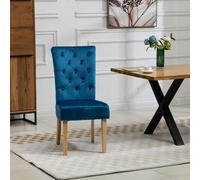 Pienza Velvet Dining Chairs - Set Of 2 - Blue