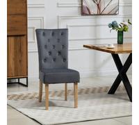 Pienza Velvet Dining Chairs - Set Of 2 - Grey