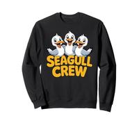 Pier Cool Graphic Lovely Coast Cry Vibrant Stylized Seagull Sweatshirt