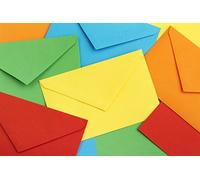 Pier Paper Co ® - 100 x C6 Premium Multi Coloured Envelopes - 114 x 162mm