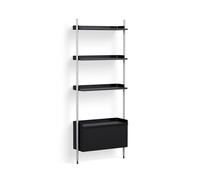 Pier System 131 1 Column Shelf Hay Black-Aluminium - AB845-B666-AI79