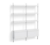 Pier System 132 2 Column Shelf Hay White-Aluminium - 5710441388654