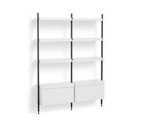 Pier System 132 2 Column Shelf Hay White-Black - AB846-B665-AI80