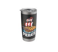 Pierate Pirate Ship Pie Fun Design Stainless Steel Insulated Tumbler