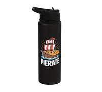 Pierate Pirate Ship Pie Fun Design Stainless Steel Insulated Water Bottle