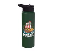 Pierate Pirate Ship Pie Fun Design Stainless Steel Insulated Water Bottle