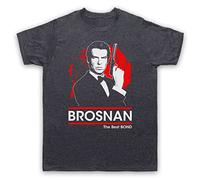 Pierce Brosnan The Best Bond British Spy Secret Agent 00 Double O Mens T-Shirt