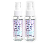 Pierce Perfect SeaTea Aftercare Ocean H2O Salt Spray, Saline Solution for Piercings, 1.7 Ounces (Pack of 2)