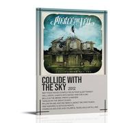 Pierce The Veil Collide with The Sky Poster Decoration Vibrant High-end Wall Posters Retro Room Decorations Classic Art Posters Suitable For Teenagers Living Rooms BedroomsFrame-style08x12inch(20