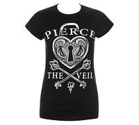 Pierce The Veil Heartlock Skinny T Shirt (Black) - Small