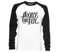 Pierce The Veil Unisex Baseball T-Shirt Long Sleeve Men Women White Black, white us, XXL