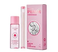 Pierced Ear Cleaning Set Peach Ear Piercing Cleaning Solution Floss Holes Cleaning Ear Set