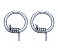 Pierced Owl 10-14GA 316L Stainless Steel Barbed Wire Captive Rings, Sold as a Pair, Metal, no gemstone