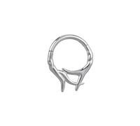 Pierced Owl 16GA 316L Stainless Steel Spiked Thorn Hinged Segment Clicker Ring, 16ga, Metal, no gemstone