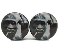 Pierced Republic Pair* Harambe Gorilla Ear Plugs - Acrylic Screw-On - 12 Sizes, Acrylic