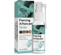 Piercing Aftercare Spray - Piercing Cleaning Solution, Sterile Saline for Ear, Nose, Tongue, Navel, Ear Care Fluid, Cleaning & Effective