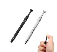 Piercing Ball Grabber, 2 Pcs 4-Claw Diamond Holder Pick Up Tool, Prong Tweezer, Pick Up Tool for Small Parts, Jewelry, Gem