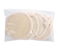 Piercing Cleaning Solution 4 PCS Exfoliating Loofah Pad Scrubber Manual Facial Cleansing Brush Natural Loofa Sponge Pads Massage For Body Wash Mens Self Care (Beige, 1)