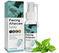 Piercing Cleaning Solution,Gentle Sterile Saline Spray for Ear,Cleaning Aftercare Fluid for Ear,Aftercare Spray,Ear Hole Cleaner,Relieve Pain,Gentle Soothing Mist,Soothing and Non-Irritating