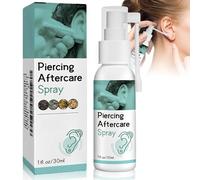 Piercing Cleaning Solution, Saline Solution Piercing, Ear Care Mist, Non-Irritating Saline Liquid, Hygienic Post-Treatment Fluid for Ears, Nose, Tongue, Navel, Gentle Cleaning Liquid