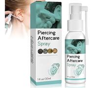 Piercing Cleaning Solution, Saline Solution Piercing, Gentle Ear Care Mist - Saline Liquid for Hygienic Cleaning of Ears, Nose, Tongue & Navel. Non-Irritating, Hygienic Post-Treatment Fluid