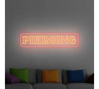 Piercing Neon Sign - Custom LED Wall Light for Piercing Studio Decor, Tattoo and Body Art Shop Neon Sign, Salon Piercing Wall Decor Business