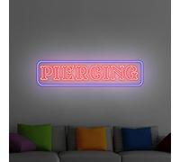 Piercing Neon Sign - Custom LED Wall Light for Piercing Studio Decor, Tattoo and Body Art Shop Neon Sign, Salon Piercing Wall Decor Business