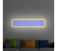 Piercing Neon Sign - Custom LED Wall Light for Piercing Studio Decor, Tattoo and Body Art Shop Neon Sign, Salon Piercing Wall Decor Business