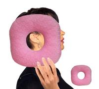 Piercing Pillow, Ear Hole Piercing Pillows, CNH Piercing Pillow Donut, Ear Pillow with Hole, Releasing Ear Inflammation Pressure Sores Ear Pain (Pink)